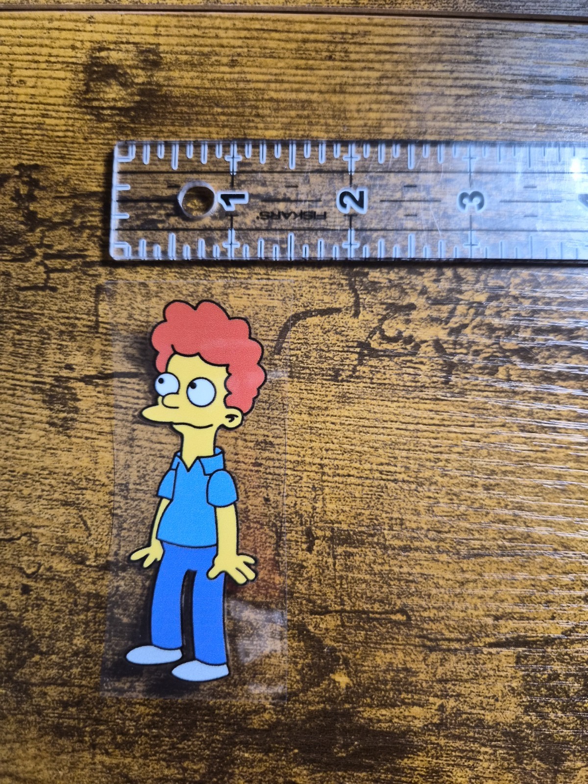 ROD FLOUNDERS SIMPSONS High Quality UVDTF Decal Sticker waterproof USA