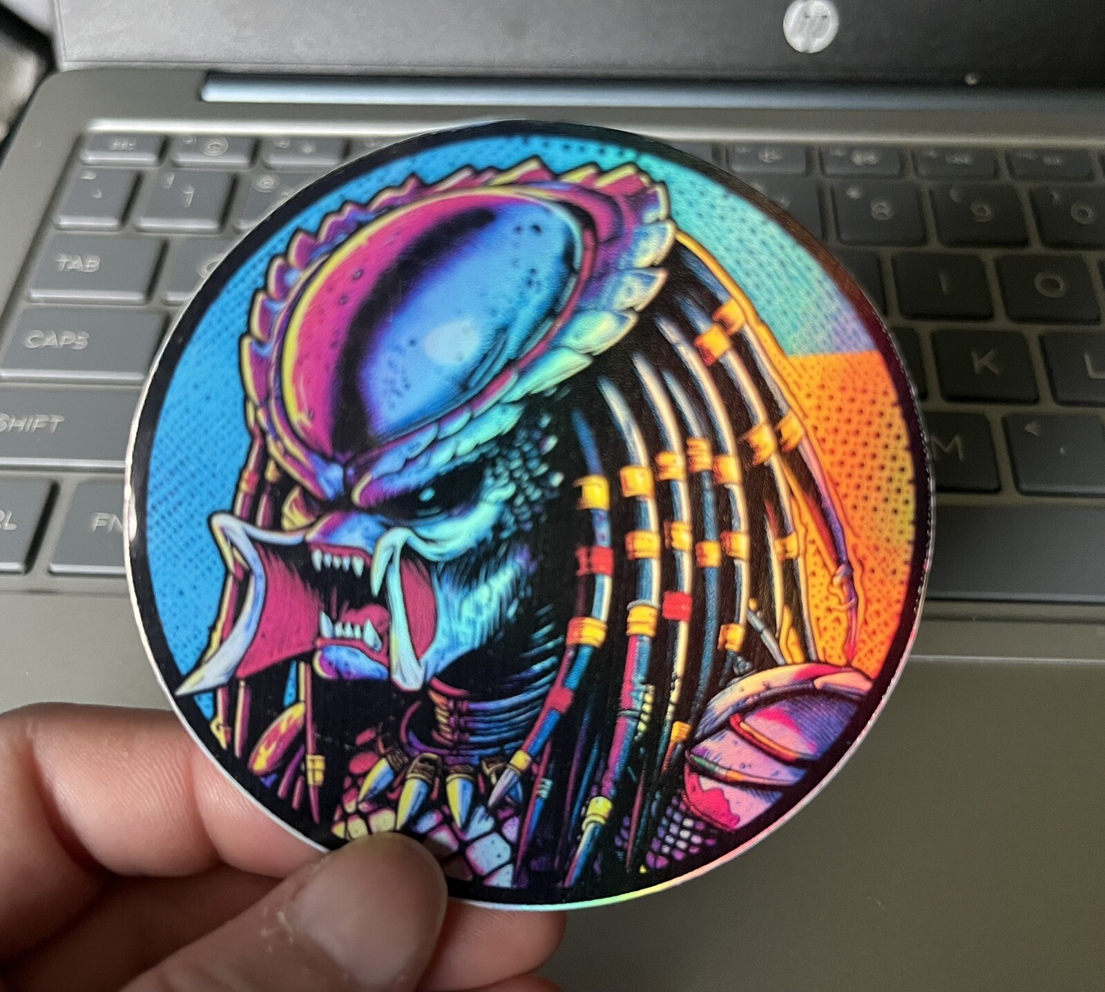 Predator Holographic 3 Inch Vinyl Sticker