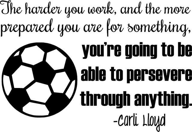Vinyl Carli Lloyd USA Soccer Sporty Bedroom Wall Decal – World Cup Quote 20×14