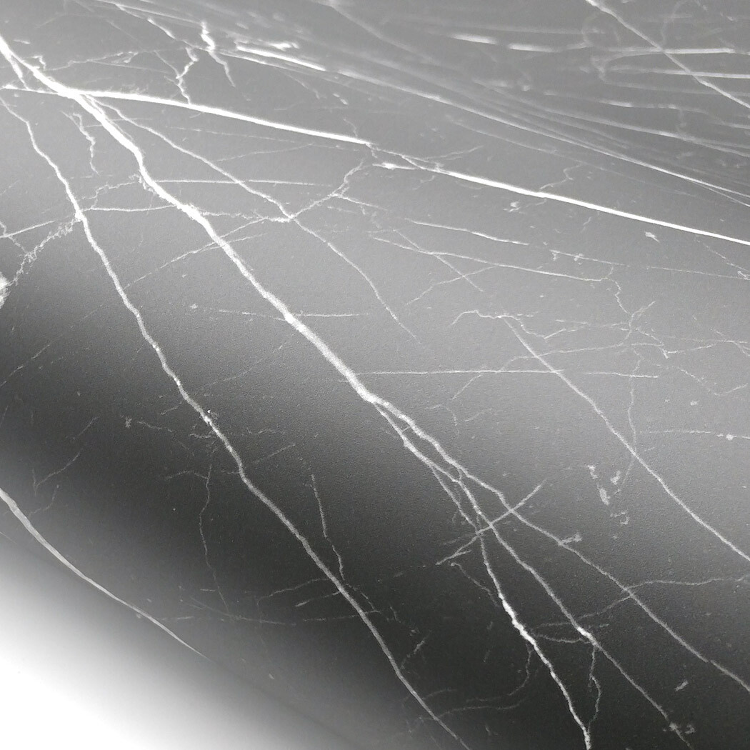 Matte Black Marble Interior film – Peel & Stick Decorative Renovated Film