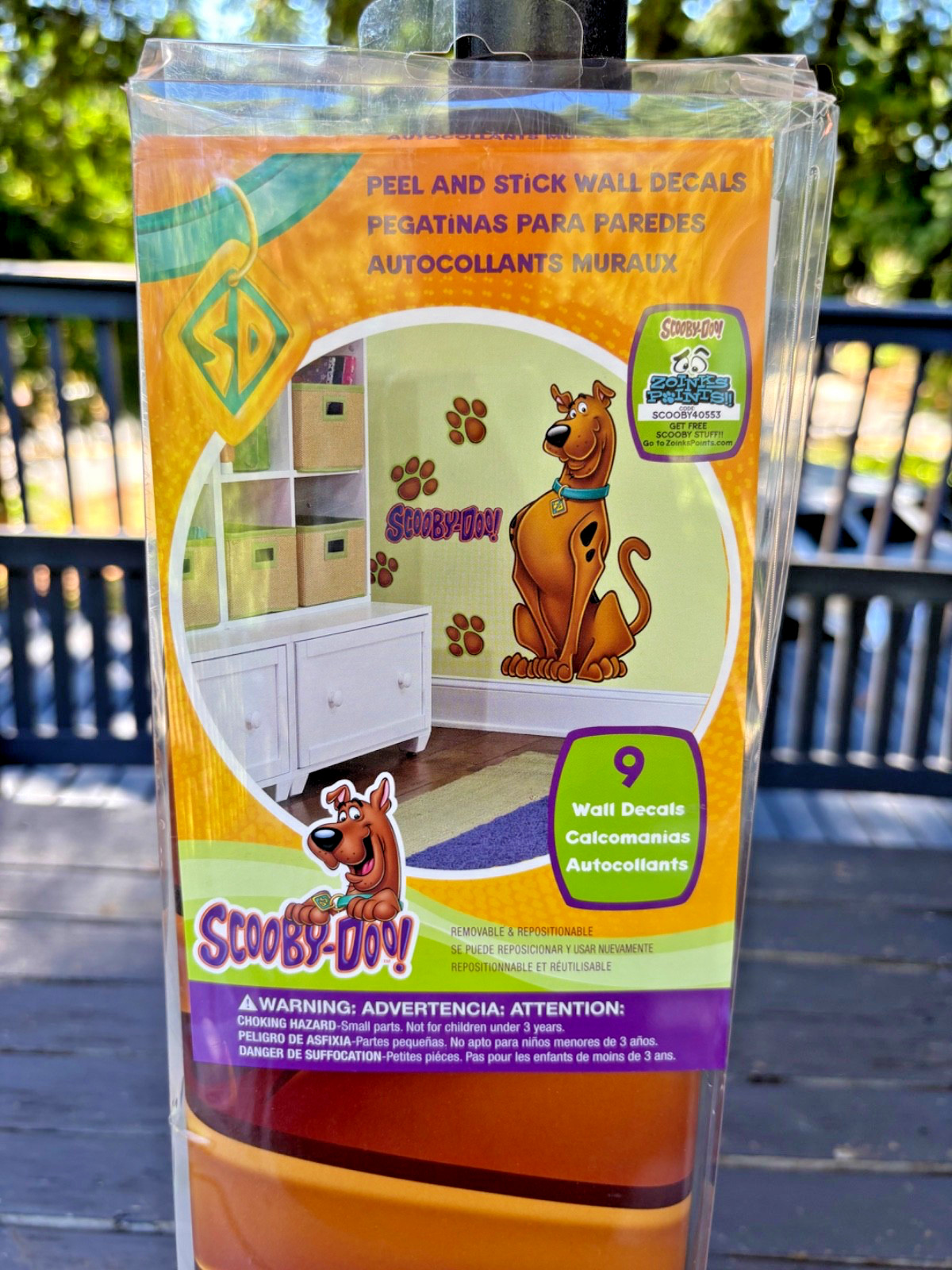Scooby Doo RoomMates Wall Decals 9 Pack Peel and Stick Kids Decor Removable NIP