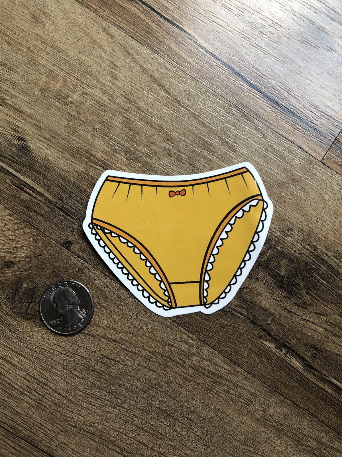 Girl Underwear Cartoon Cute Decal Vinyl Sticker Water Bottle Laptop Waterproof