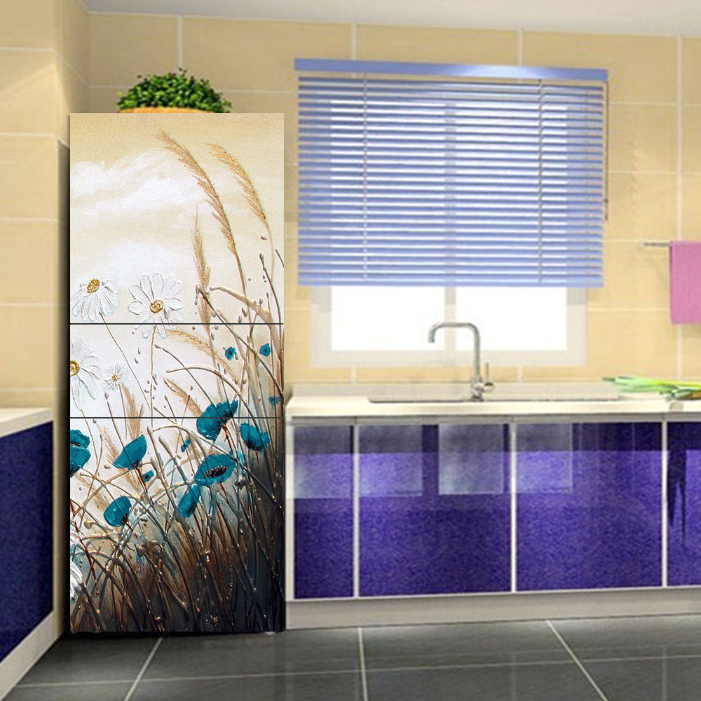 3D Fridge Stickers Wall Door Decals Mural Wallpaper Self Adhesive Vinyl Art DIY
