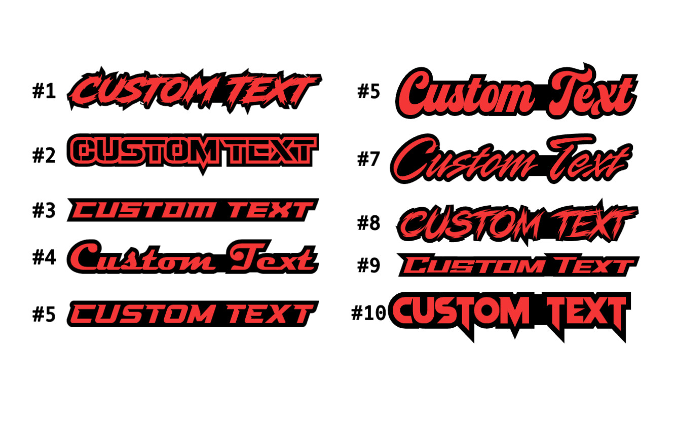Custom Lazer Cut Car Acrylic Emblem Badge MULTI COLOR Customized Text Names!