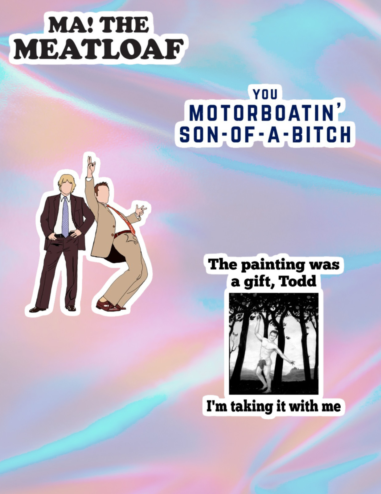 Wedding Crashers 2000’s 4pc Sticker Pack