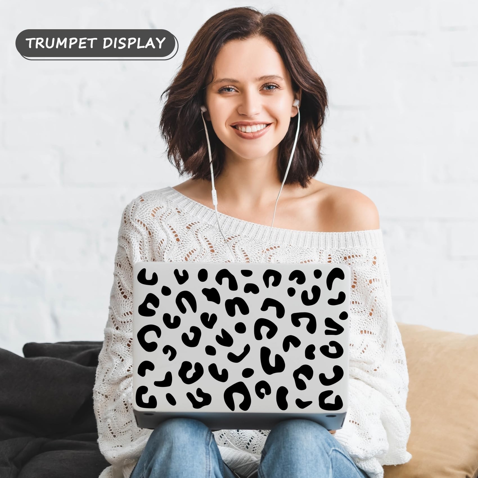 2PCS Leopard Print Cup Stickers – 7.9″ X 5.7″ and Leopard Wall Decal – 19.3″ …