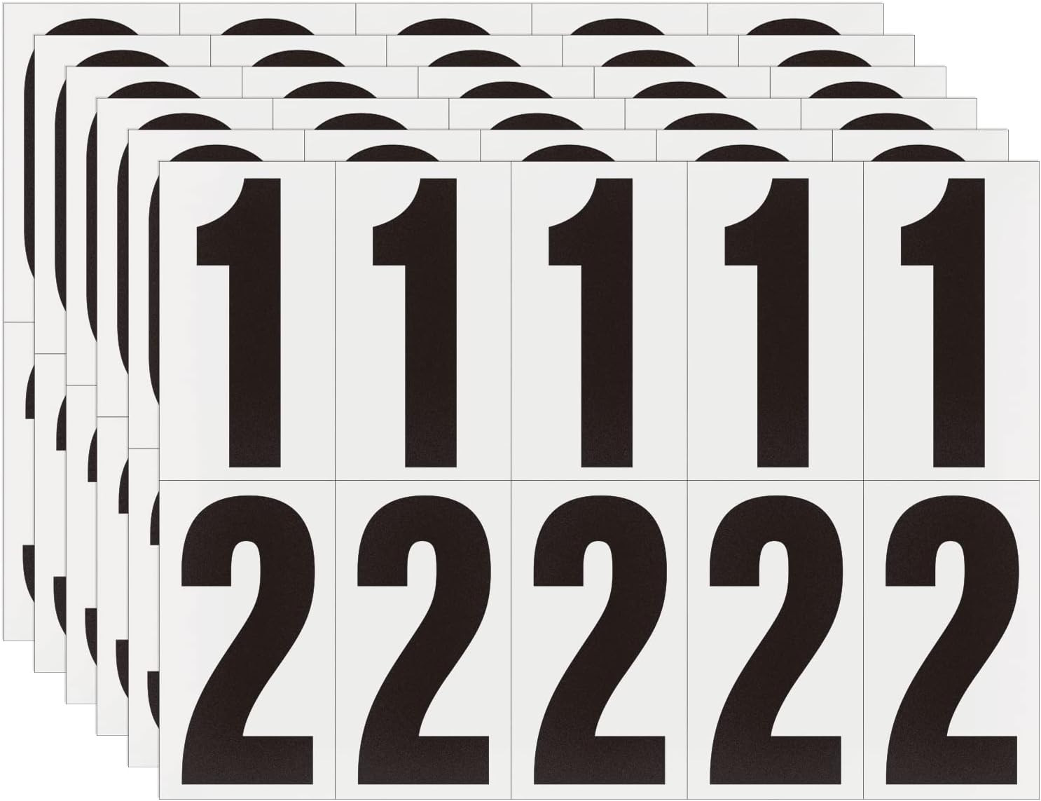 4 Inch Adhesive Numbers for Mailbox, House Numbers, Reflective Number Sticker, M