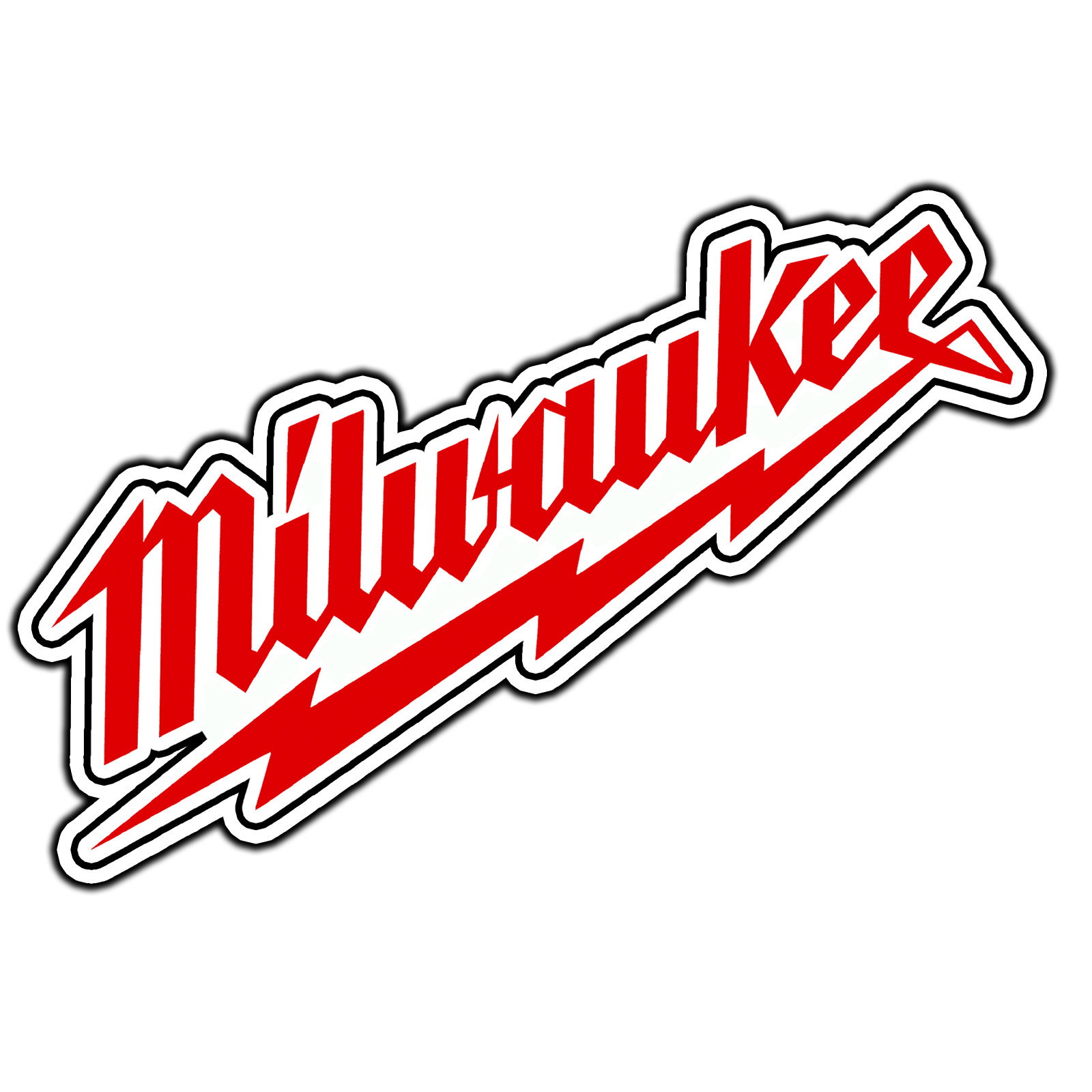 Milwaukee Red Logo #1 Sticker Waterproof Vinyl Decal Die-Cut Car Garage