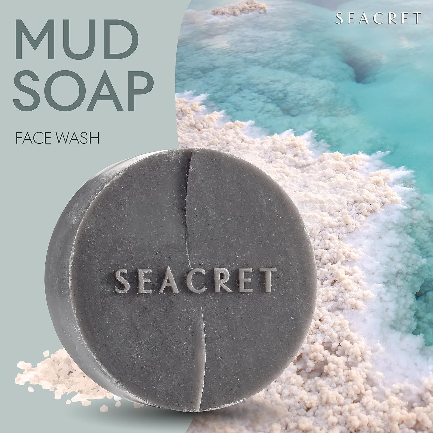 MUD SOAP BAR: All-Natural Black Mud Bar Soap, 3 Count (Pack of 1)