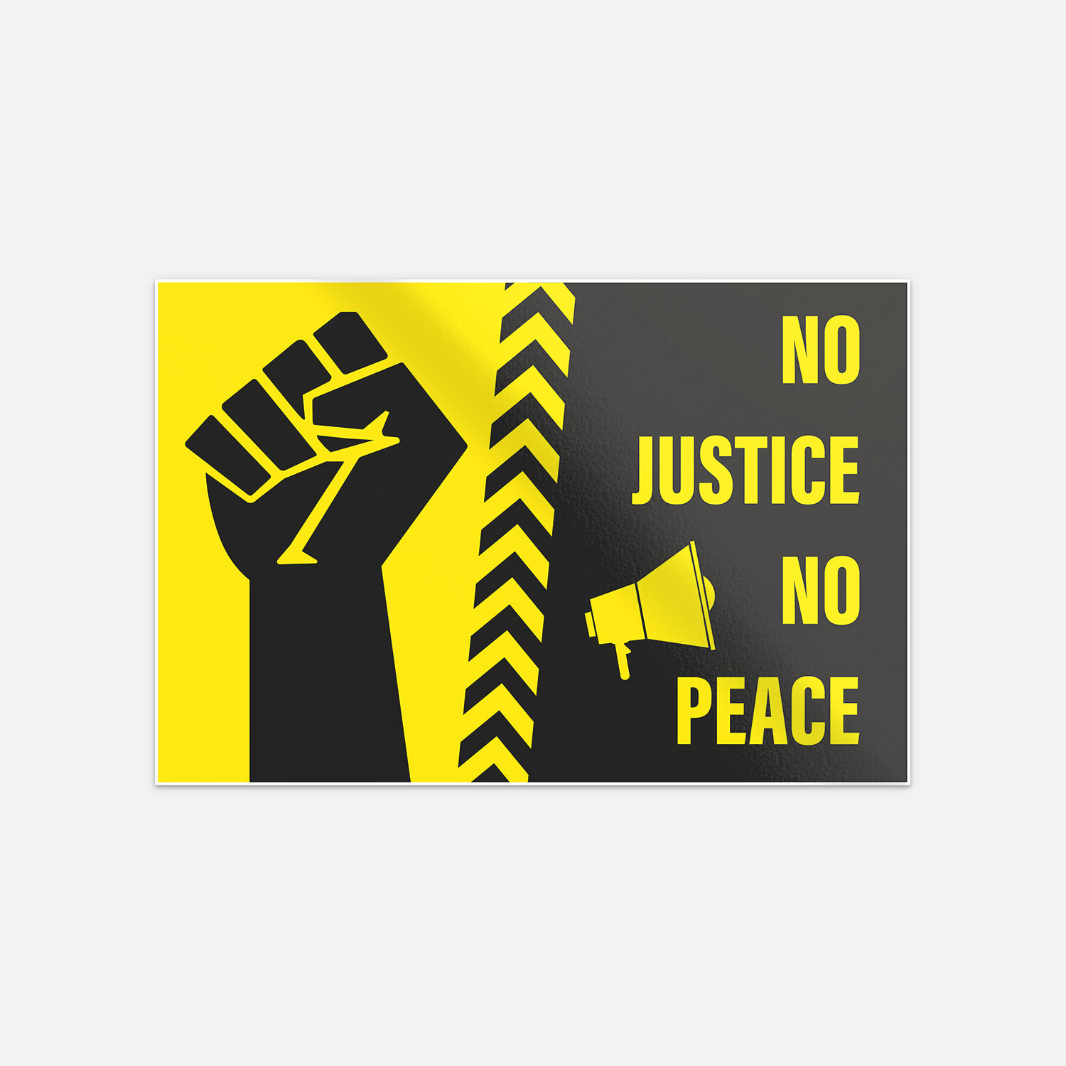 Black Lives Matter No Justice No Peace Vinyl Sticker Decal