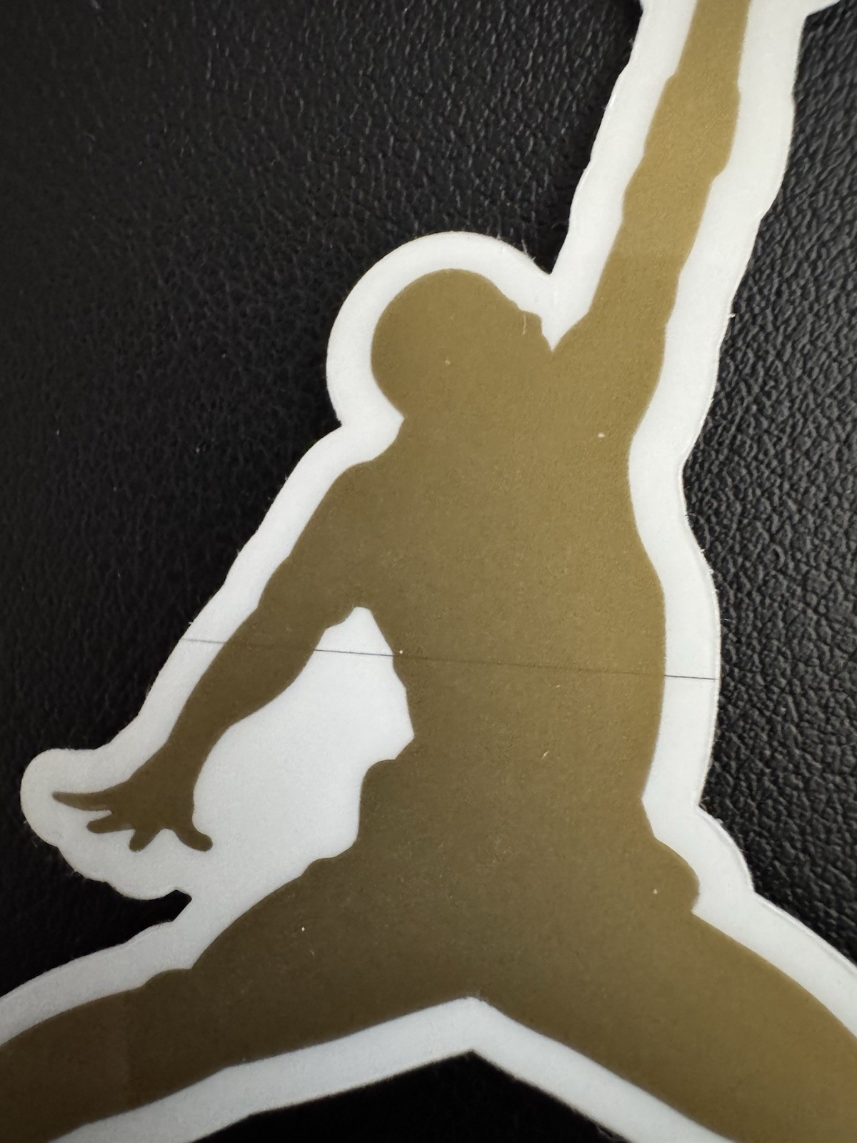 Authentic Air Jordan Jumpman Sticker (Approx 3.5″ x 3.5″) Nike Gold Flight Logo