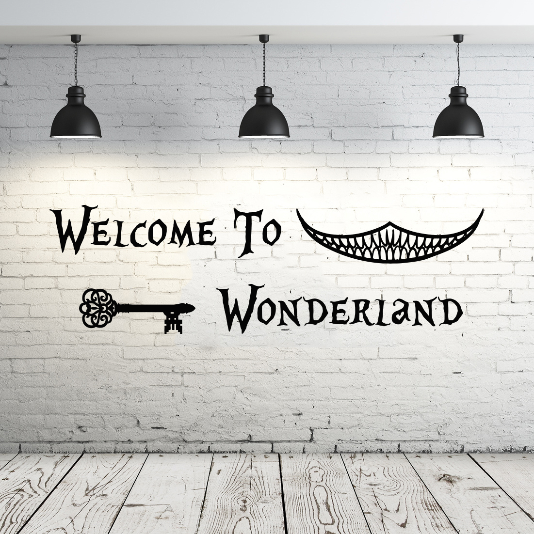 Alice in Wonderland Wall Decal Sayings Quote Vinyl Sticker Decals Nursery ZX19