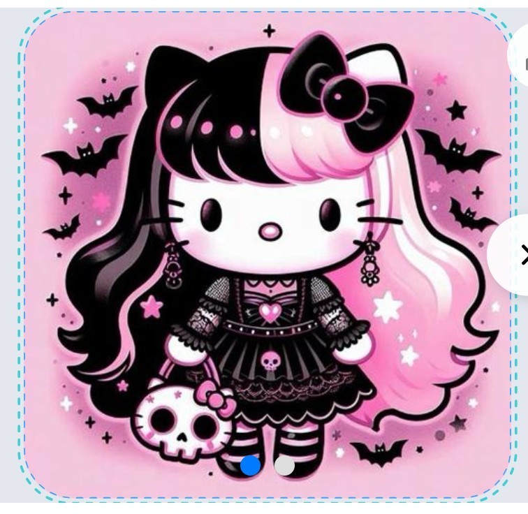 HELLO KITTY X VYNIL, HIGH GLOSS STICKER X 3X3 INCHES STICKER X SQUARE ROUND EDGE
