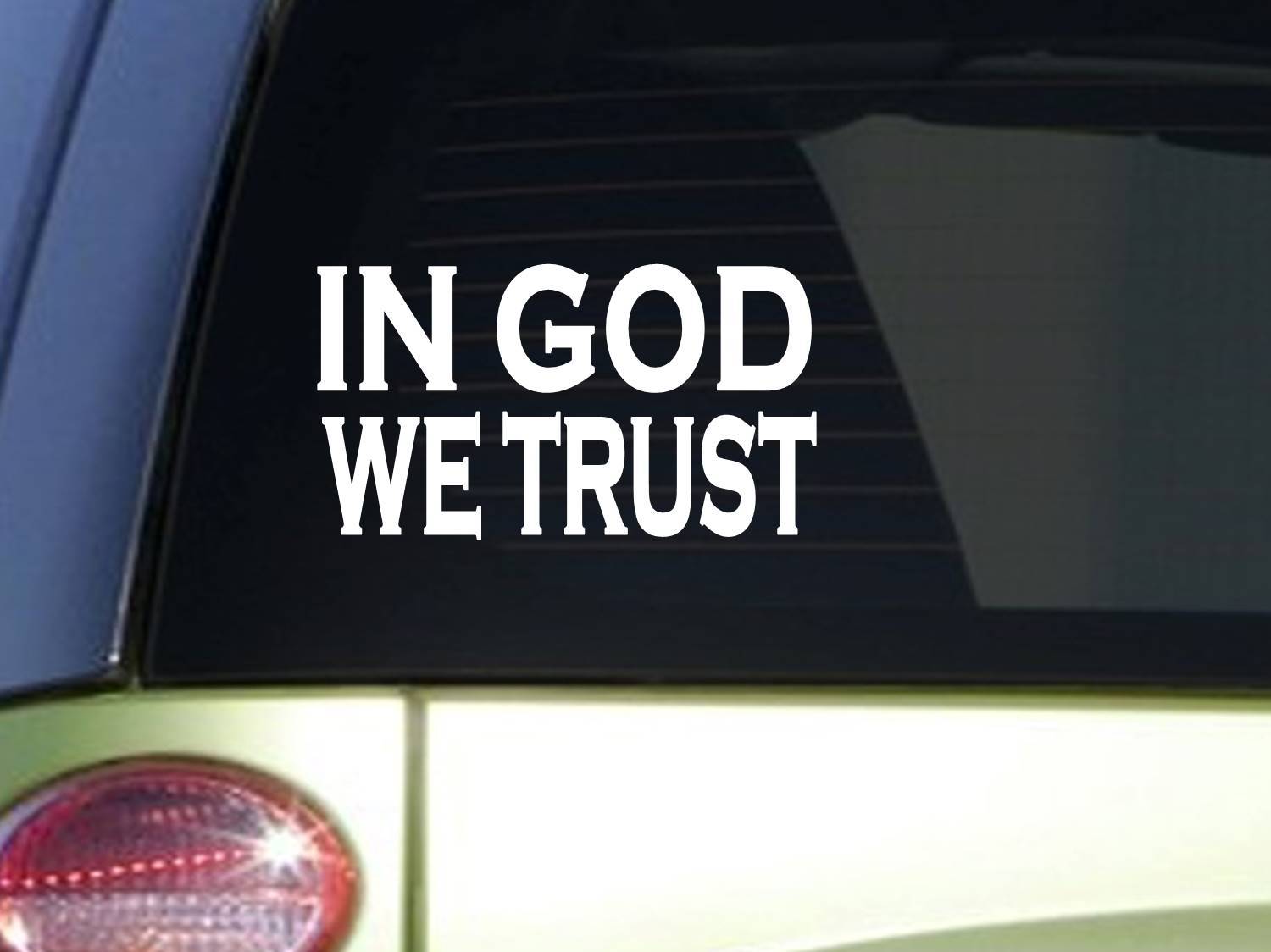 In God We Trust *J300* 8 inch Decal Vinyl STICKER christian