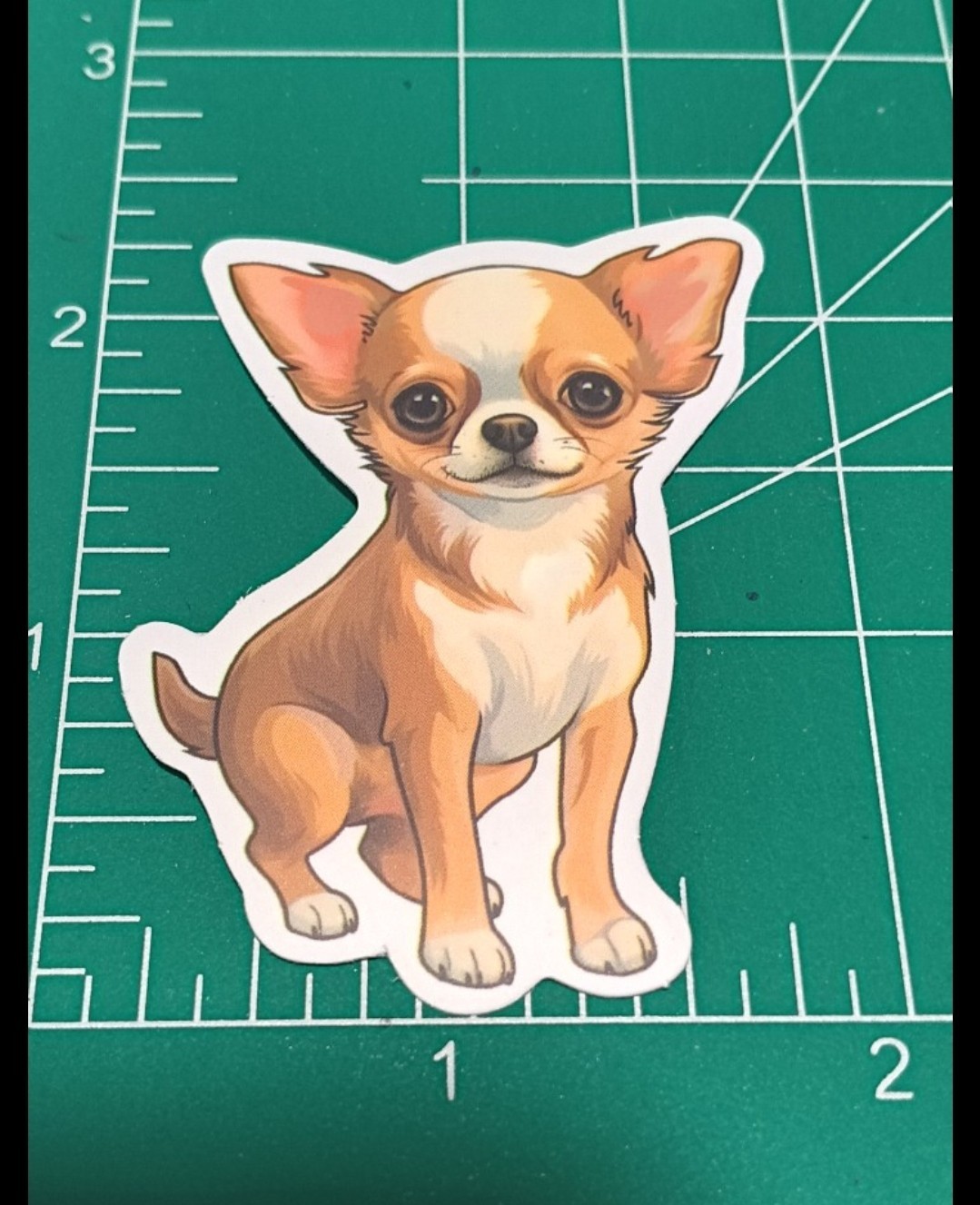 CHIHUAHUA STICKER X DIE-CUT MATTE STICKER X 2X2 INCHES STICKER