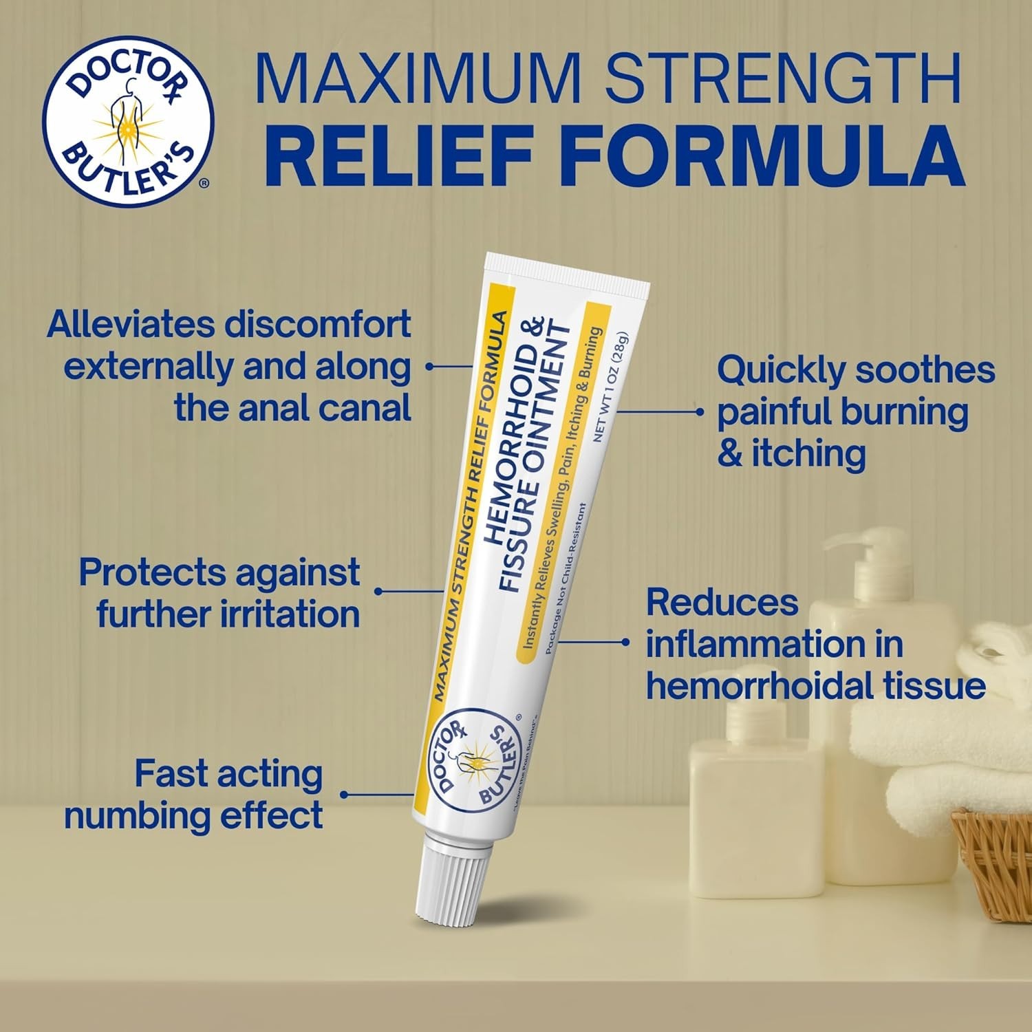 Doctor Butler’S Hemorrhoid & Fissure Ointment – Hemorrhoid Treatment and Hemorrh