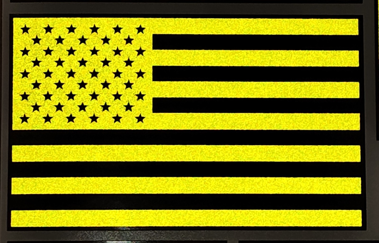 REFLECTIVE Fluorescent AMERICAN FLAG Car DECAL fire helmet EMS Multiple Sizes