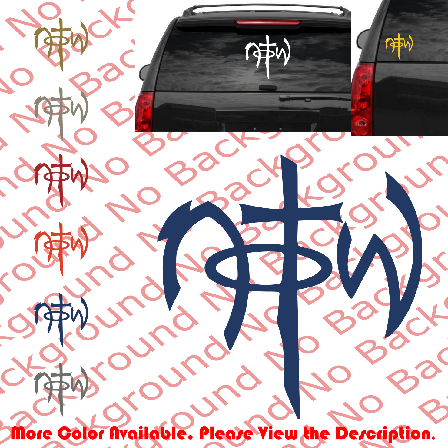 NOTW NOT OF THIS WORLD Vinyl Decal Jesus God Church Christian Car Window JS002