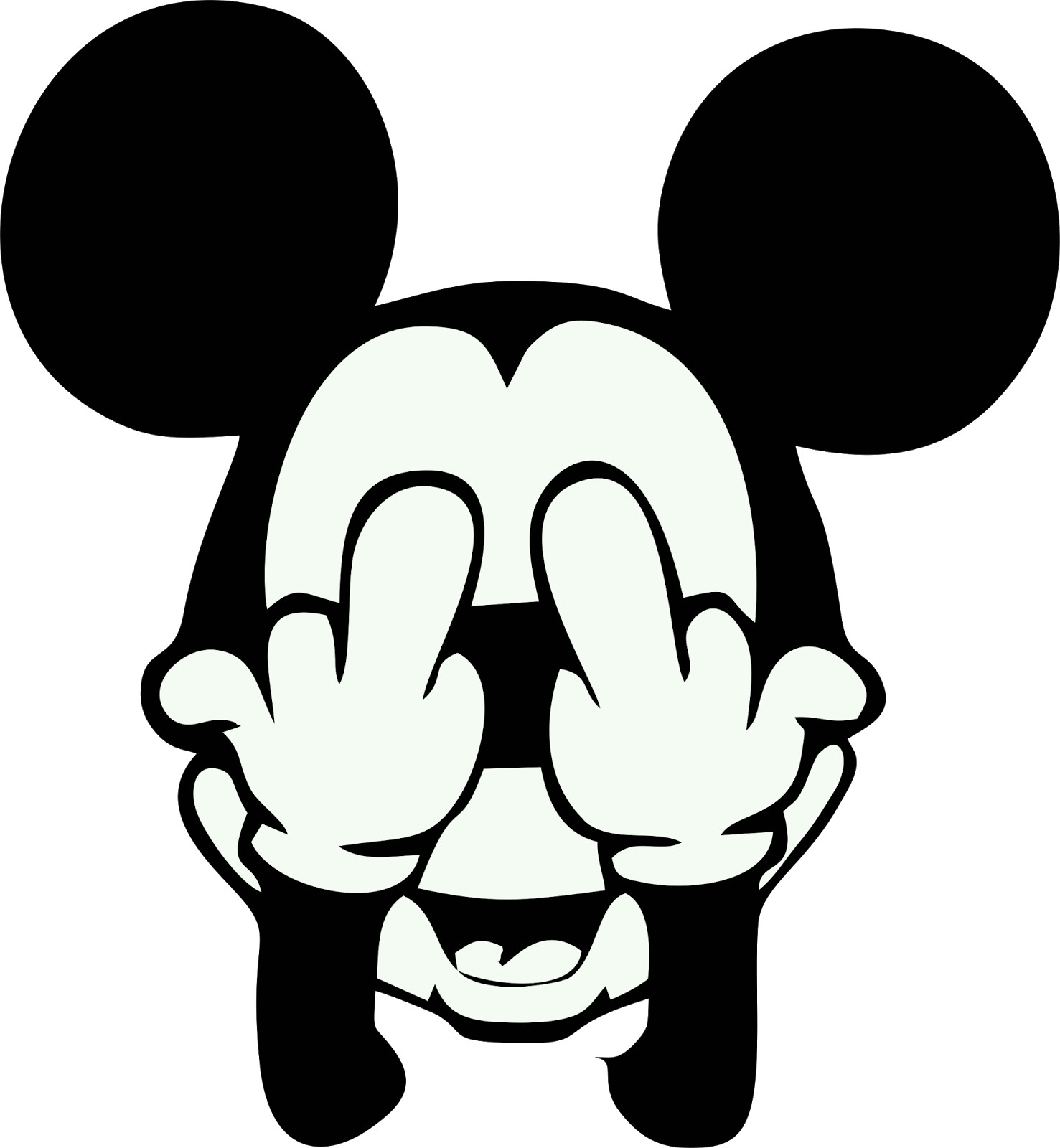 Mickey mouse sticker Dinsey weatherproof bumper vinyl decal