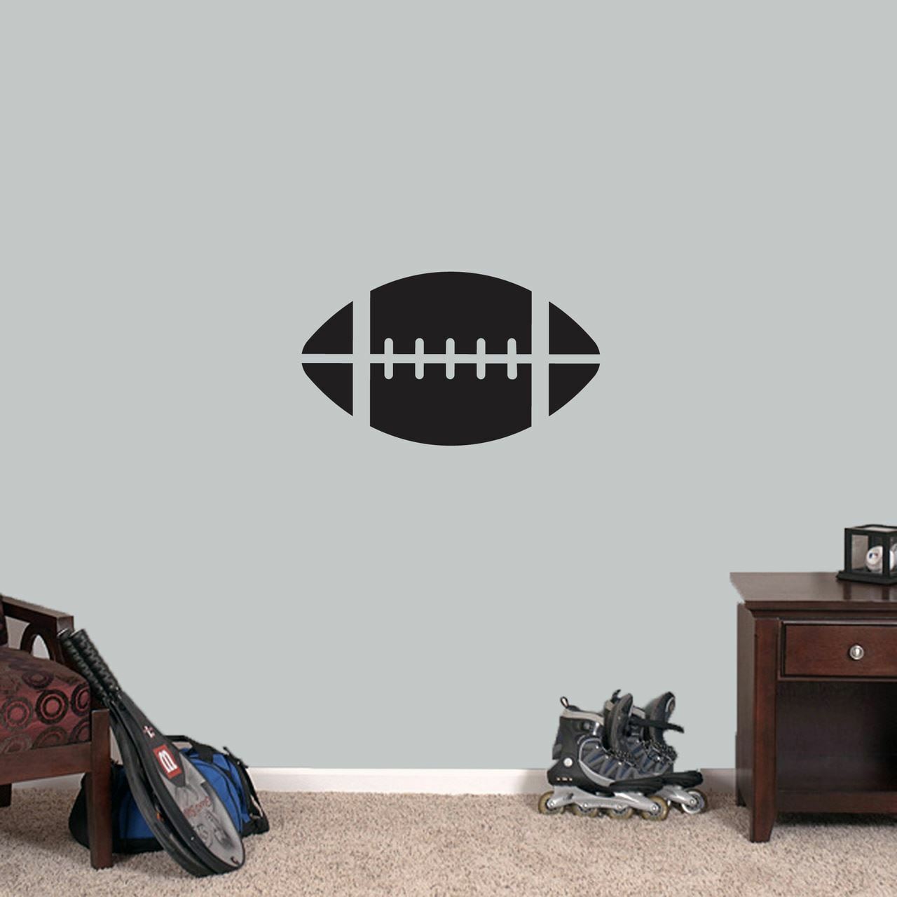 Football Wall Decal – Sports, Athlete, Team, Kids, Teen, Man Cave, Garage, Decor