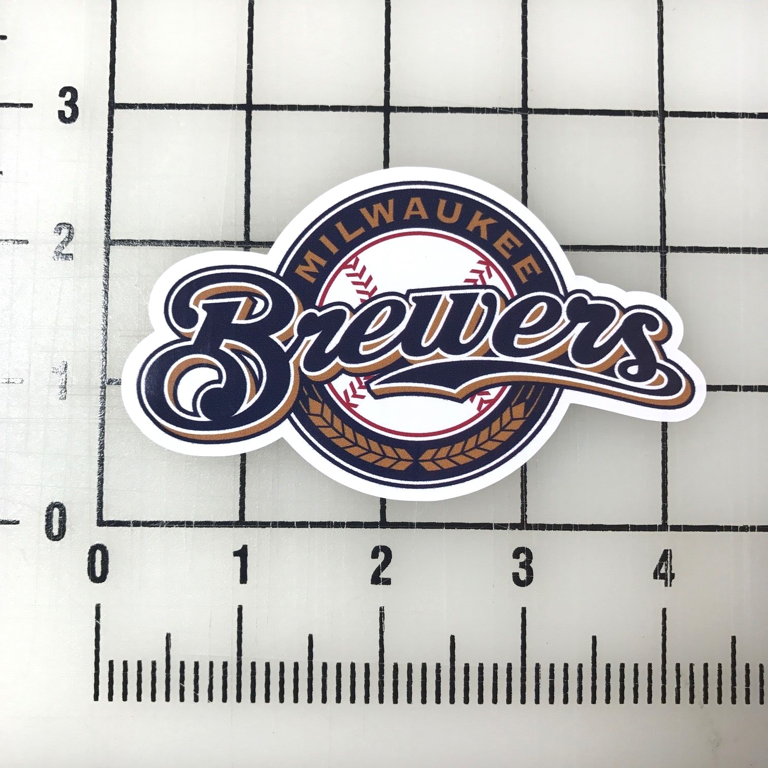 Milwaukee Brewers MLB 4″ Wide VInyl Decal Sticker – BOGO