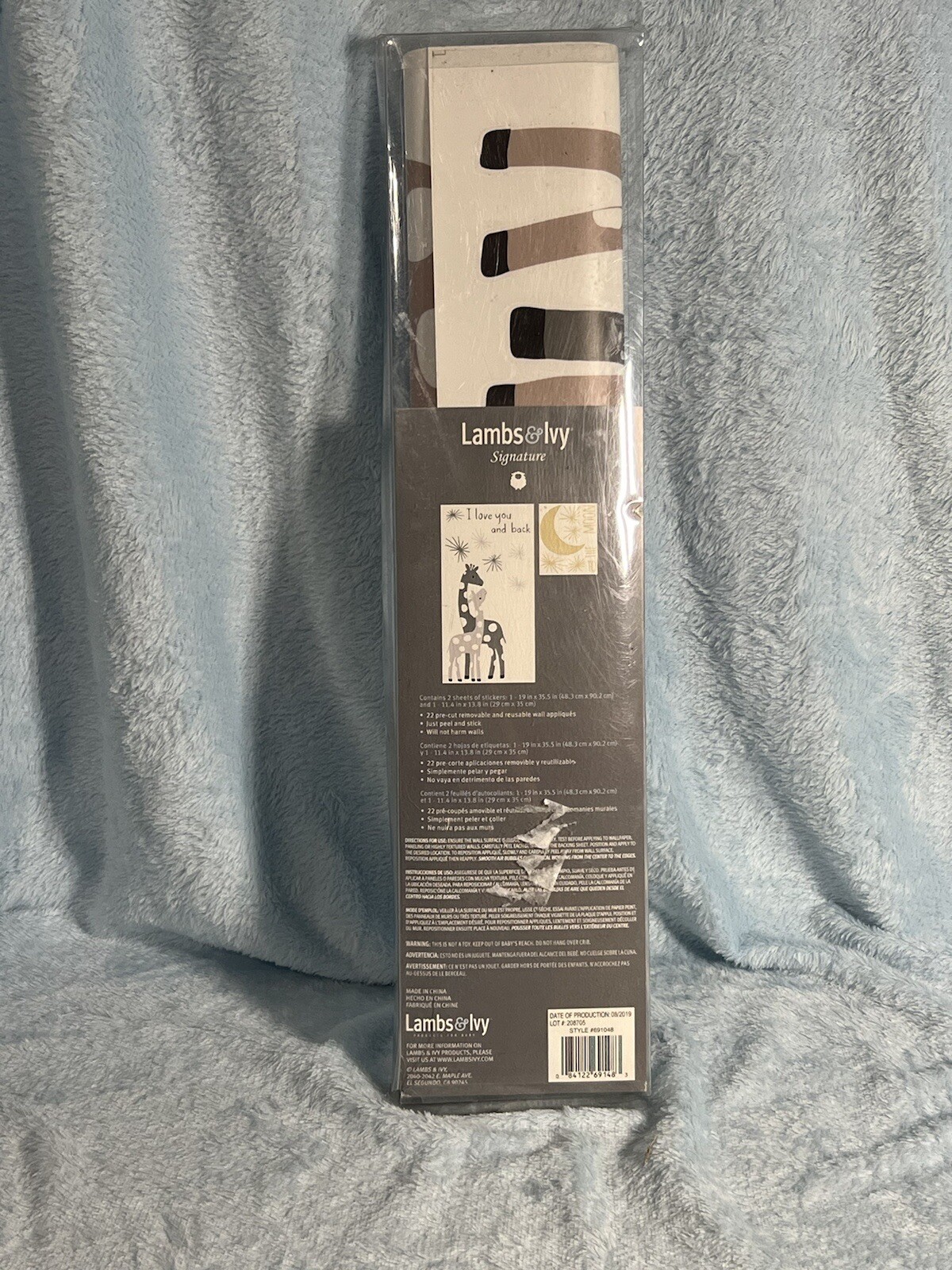 Lambs & Ivy Signature Moonbeams “Love You To…” Giraffe Wall Decals Peel & Stick