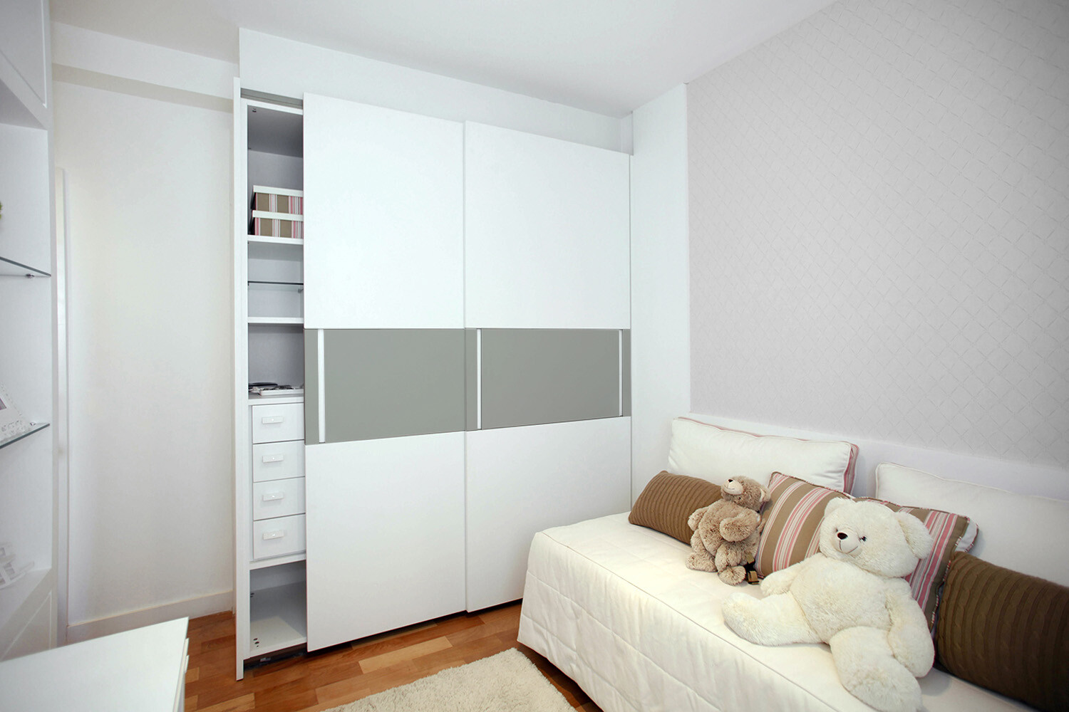Wall Door Furniture Adhesive Decorative Sticker Decal Grey 100×50