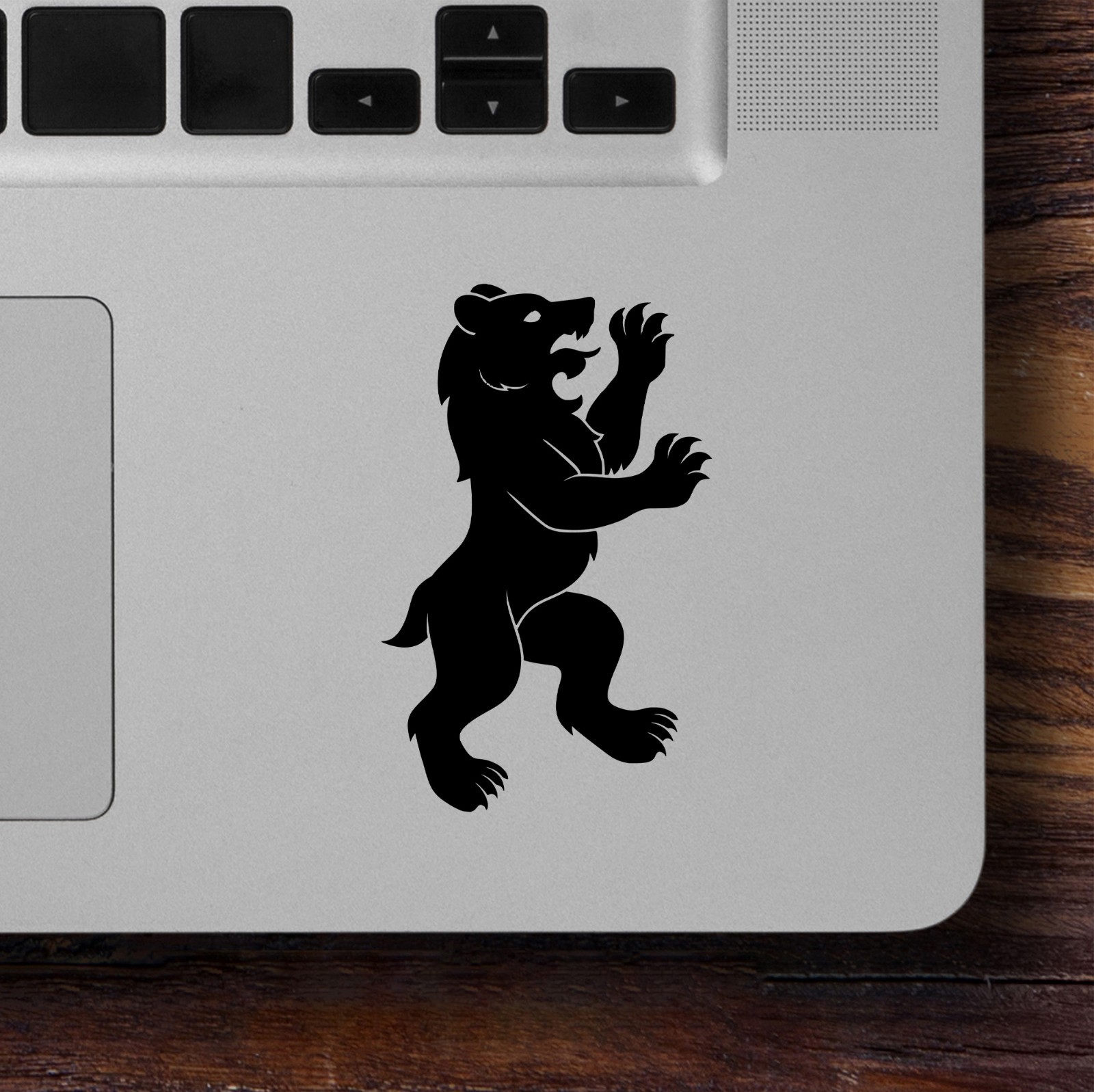 Heraldic Rampaging Bear Vinyl Decal Sticker – Medieval Crest Emblem Coat of Arms