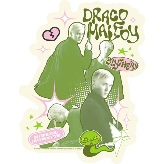 Stickers – C&D Visionary – Harry Potter Draco Malfoy 4.25″x5.5″ Movie NEW