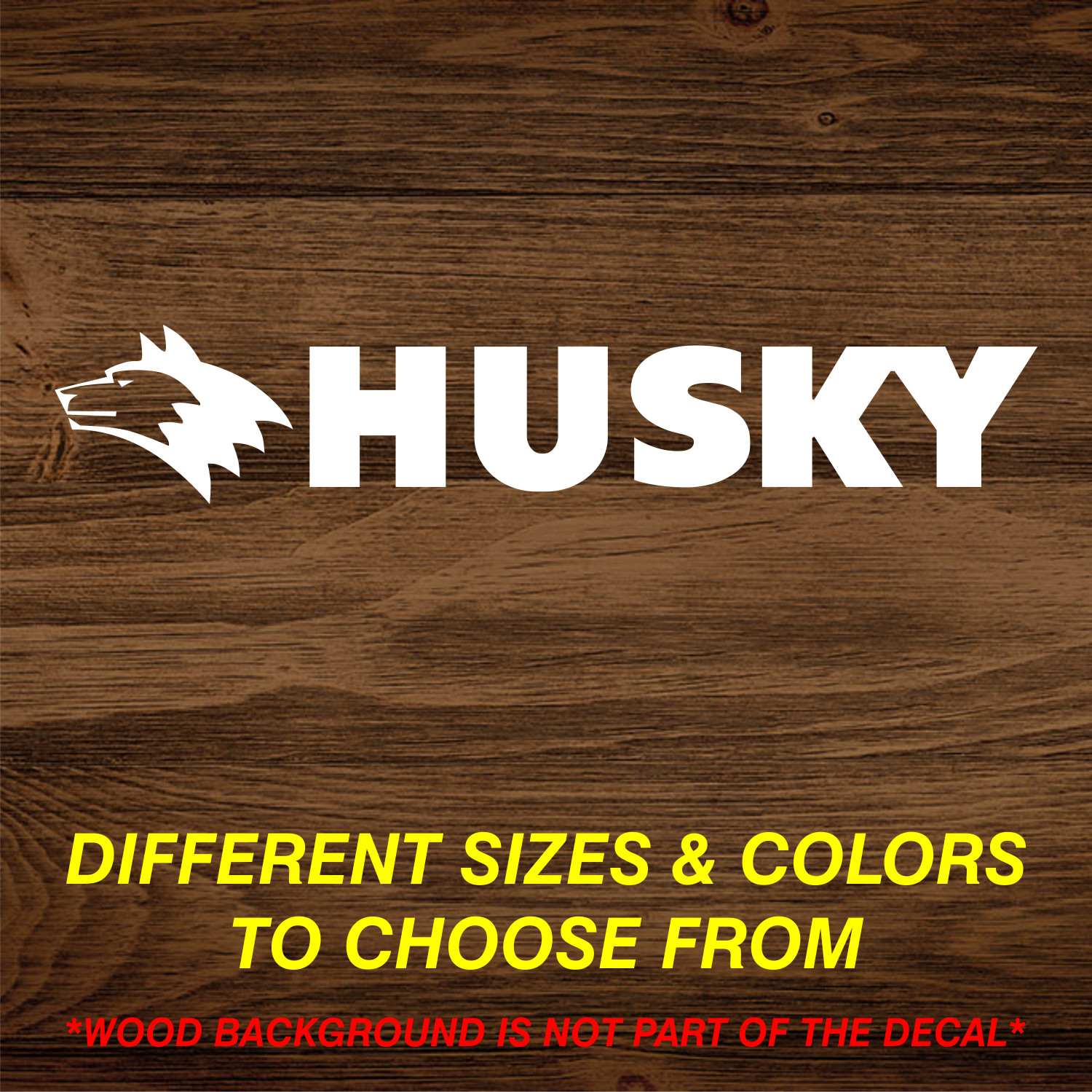 Husky Tools Vinyl Sticker Decal Ratchet Wrench Hammer Bag Box Sockets