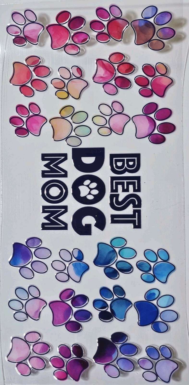 Best Dog Mom UV DTF Transfer Sticker Wrap Tumbler UVDTF BUY 10+ GET COMBINE SHIP