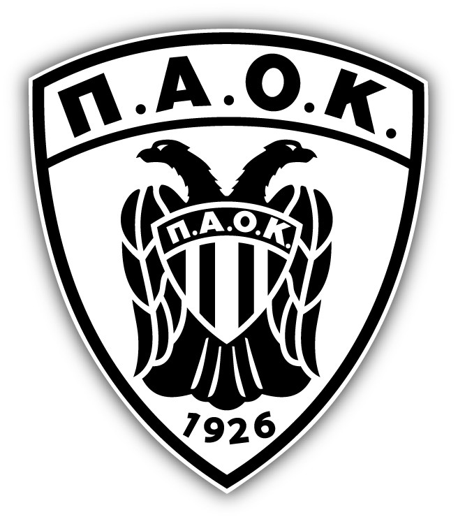 PAOK FC Greece Soccer Football Car Bumper Sticker Decal 4» x 5»