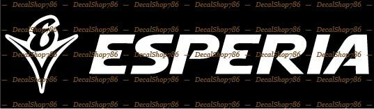 Esperia Bikes – Outdoor Sports – Bicycles – Vinyl Die-Cut Peel N’ Stick Decals