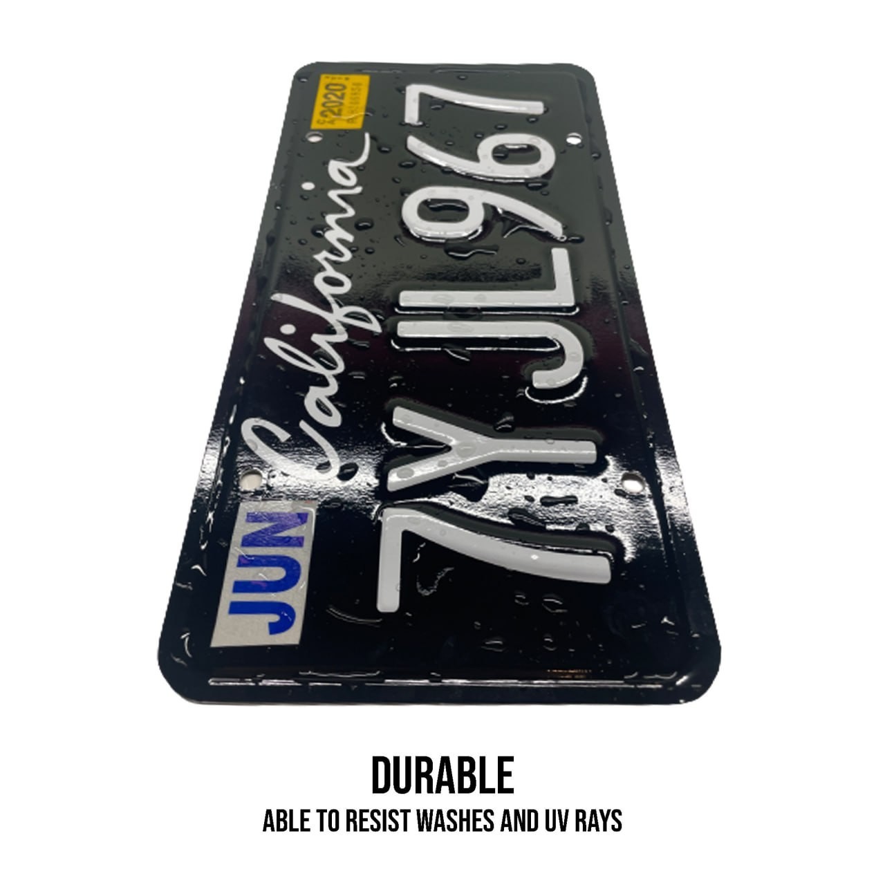 Florida FL Plate Wrap DIY Kit Sunshine State White, Yellow, Red Reflective