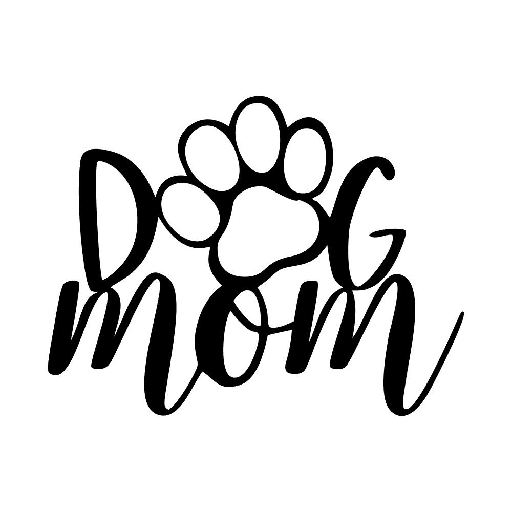 dog mom permanent sticker decal custom cups car window laptop oracal 651 3″