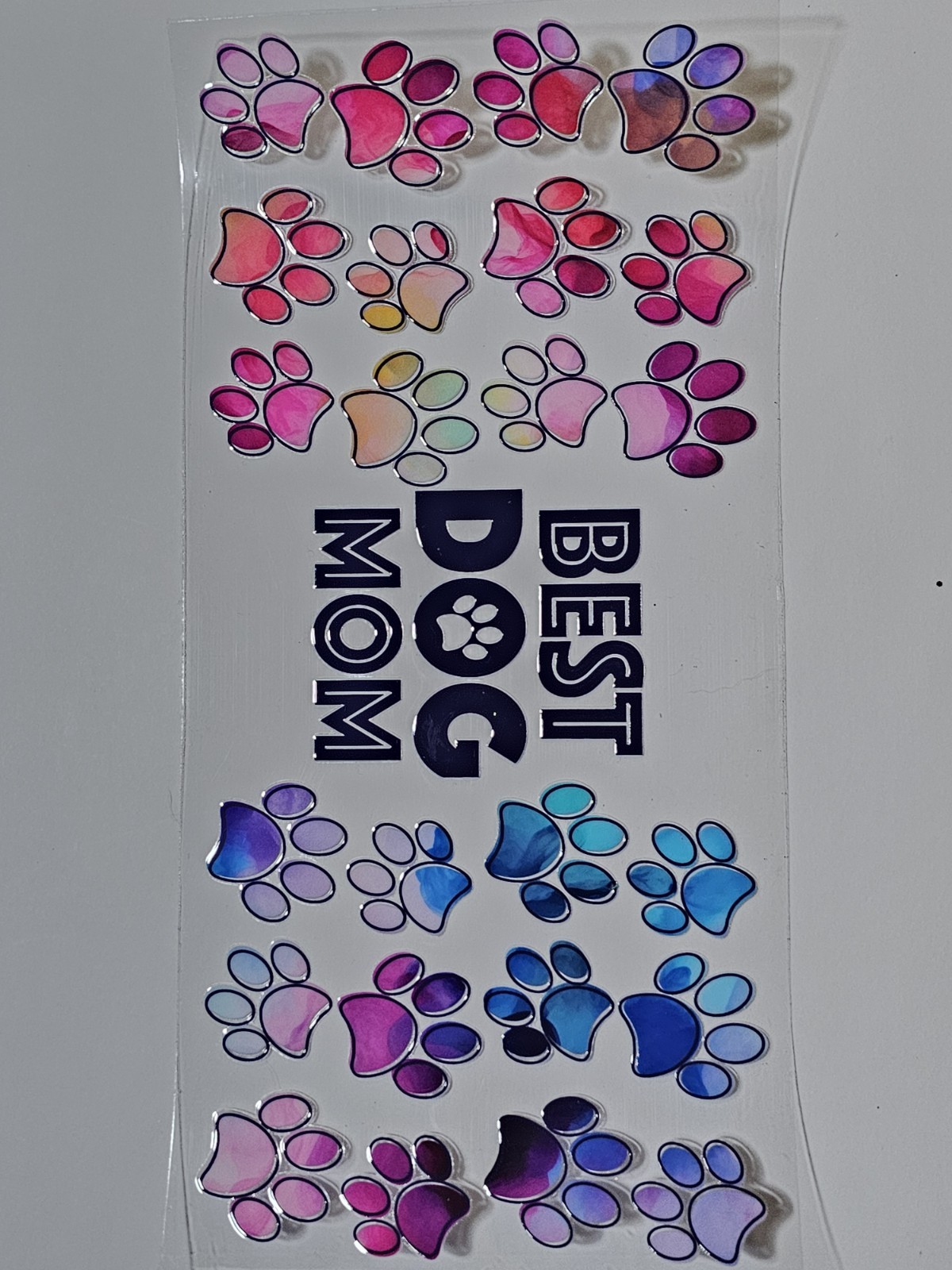 Best Dog Mom UV DTF Transfer Sticker Wrap Tumbler UVDTF BUY 10+ GET COMBINE SHIP