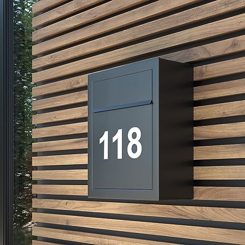 Reflective Mailbox Numbers Sticker Waterproof Vinyl 2 Inch 5 Sets Self Adhesive