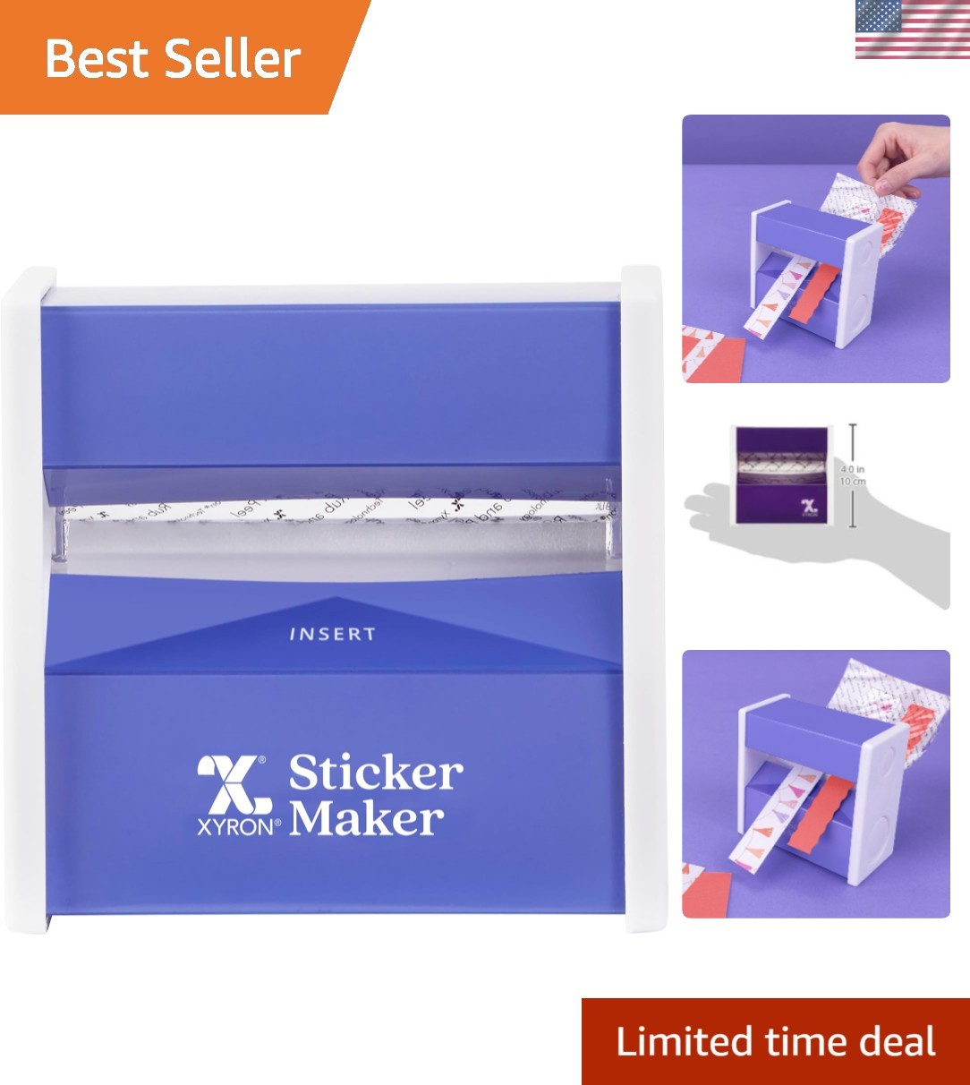 Disposable 3-Inch Sticker Maker – 20ft Non-Toxic Adhesive for Easy Use