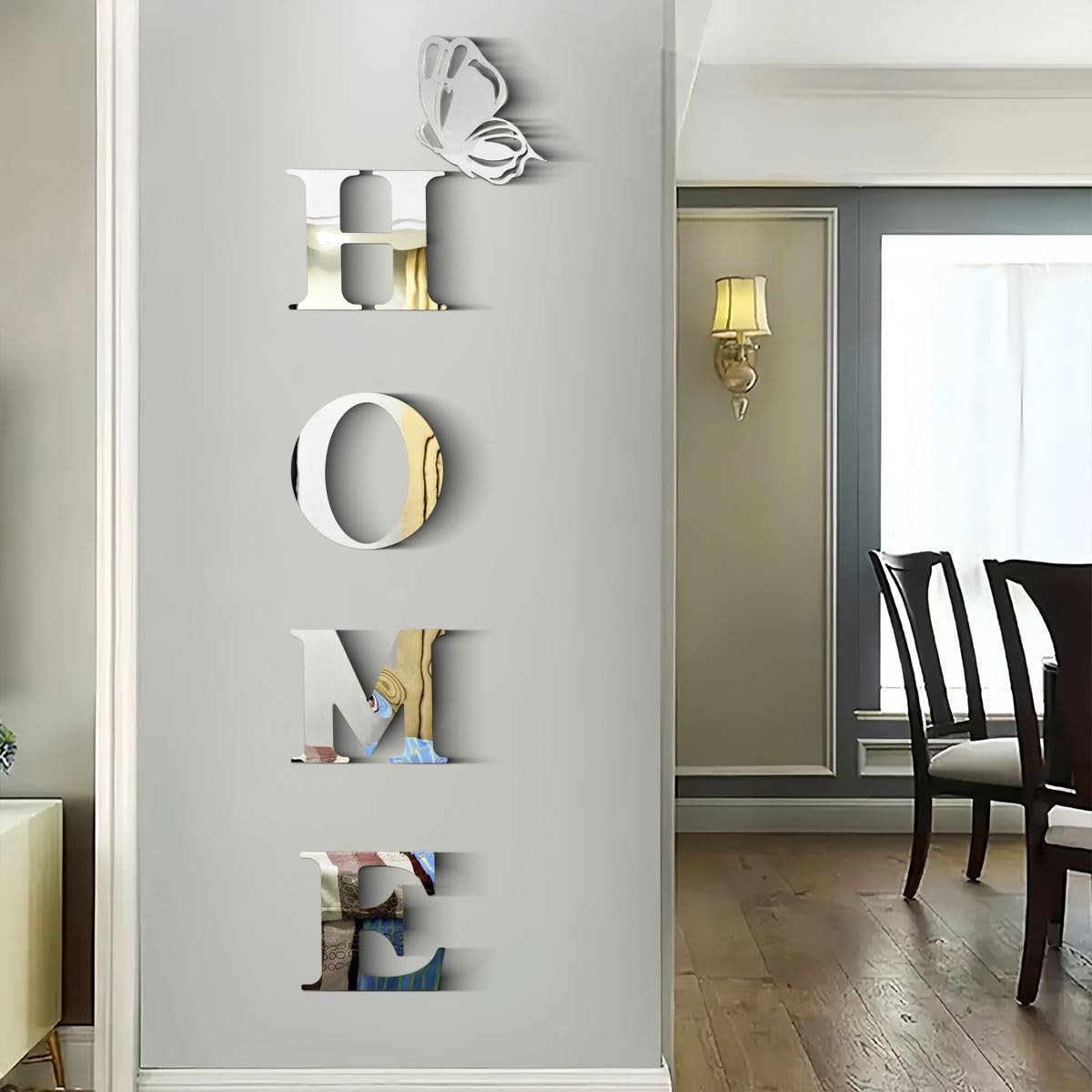 Home Wall Decor Acrylic Mirror Letters Signs Mirrors, Home Mirror Stickers Wa…
