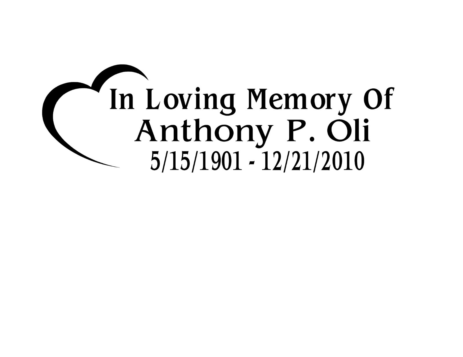 In Loving Memory Of Personalized Vinyl Window Decal