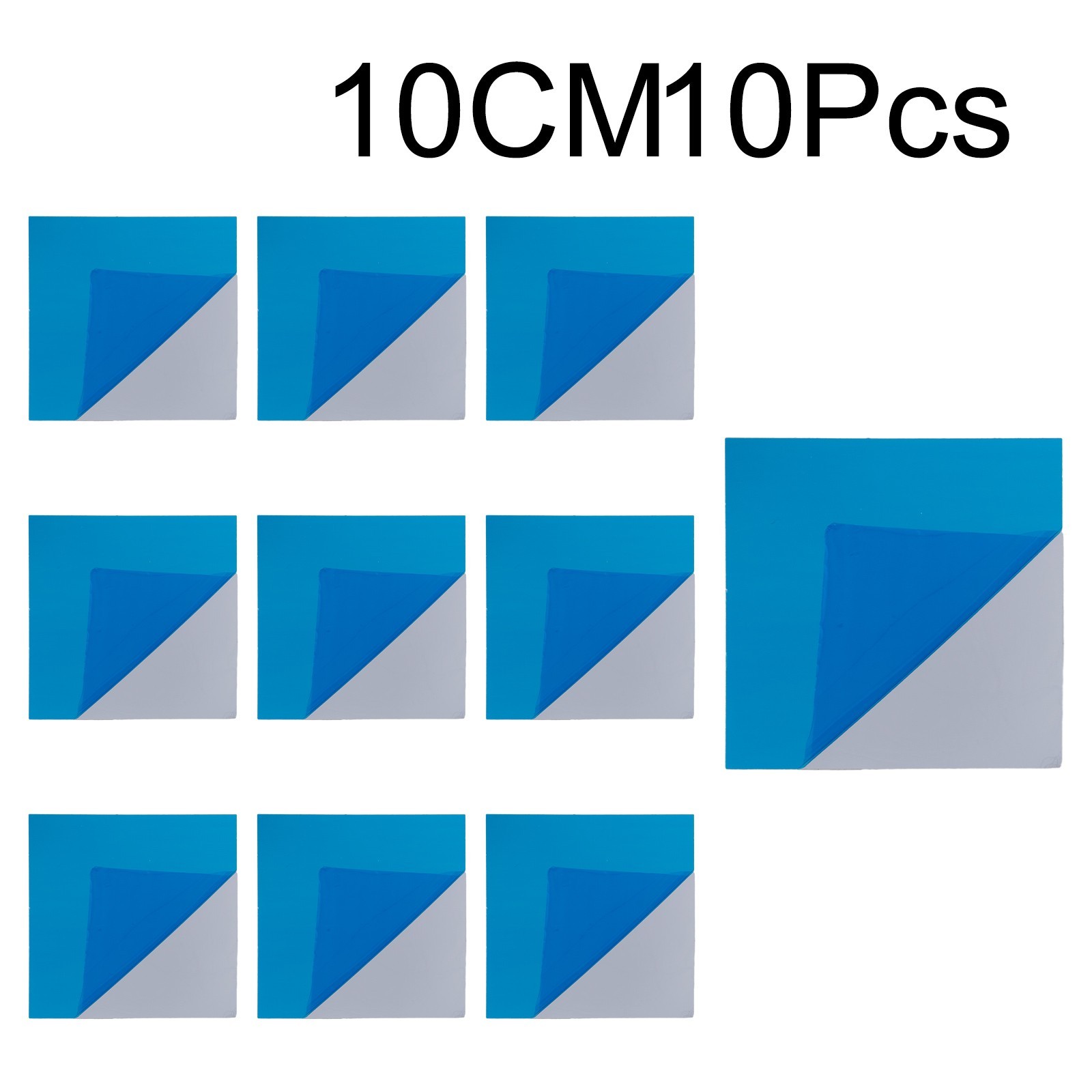 10Pcs 10CM Square Mirror Glass Tile Wall Stickers Decal Mosaic Home Decor