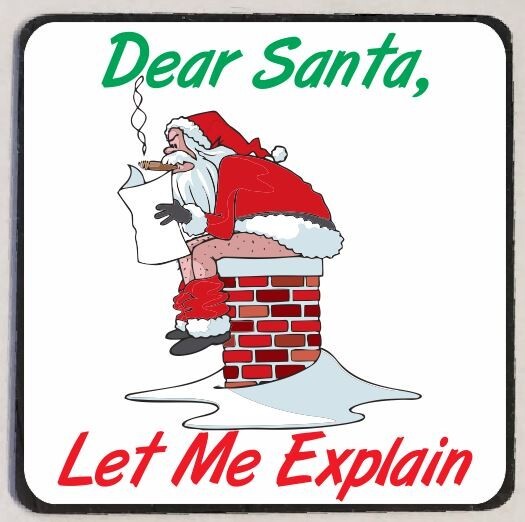Dear Santa Pooping Refrigerator Magnet M167