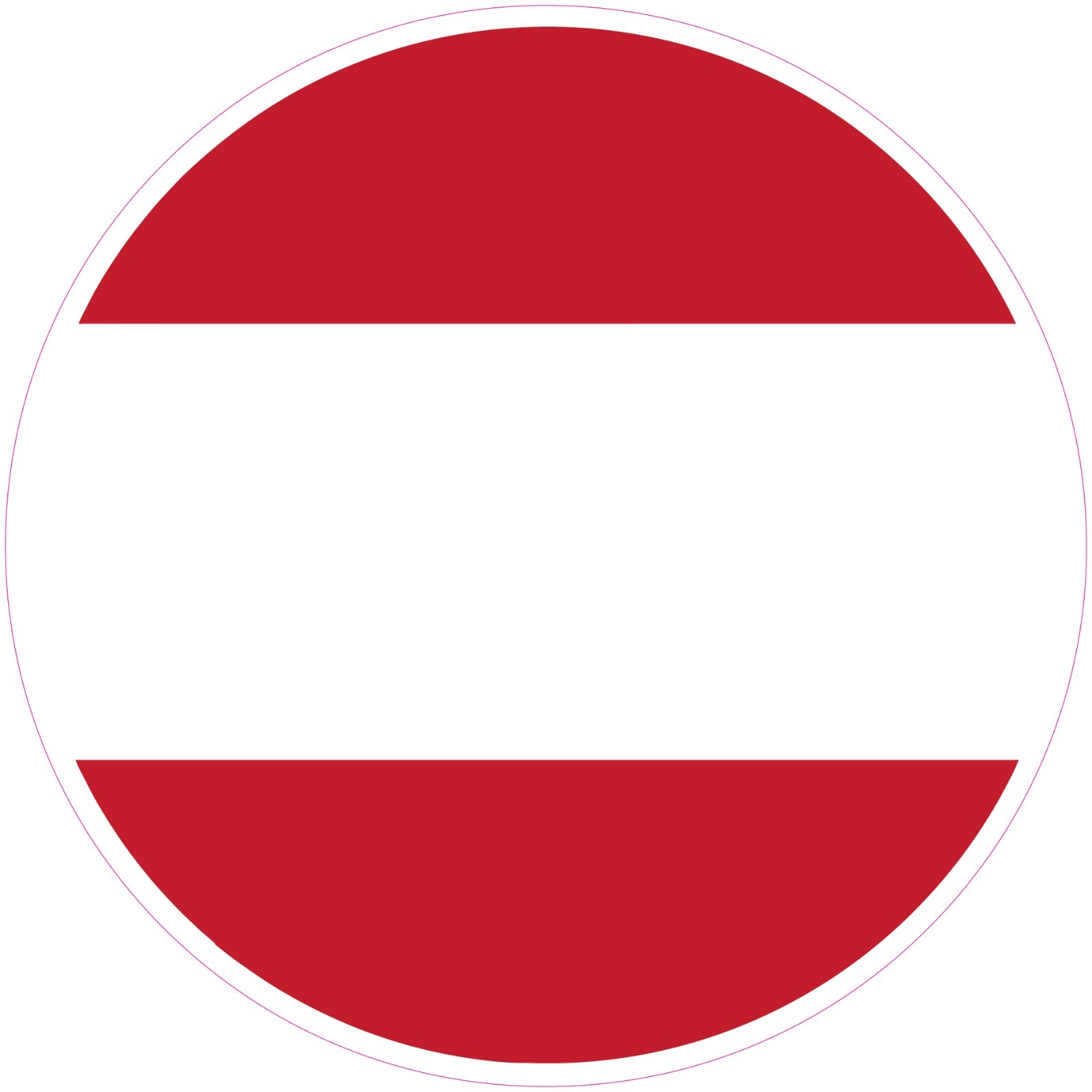 Austria Round Country Flag Vinyl Decal Sticker Car Truck Bumper Laptop Mug