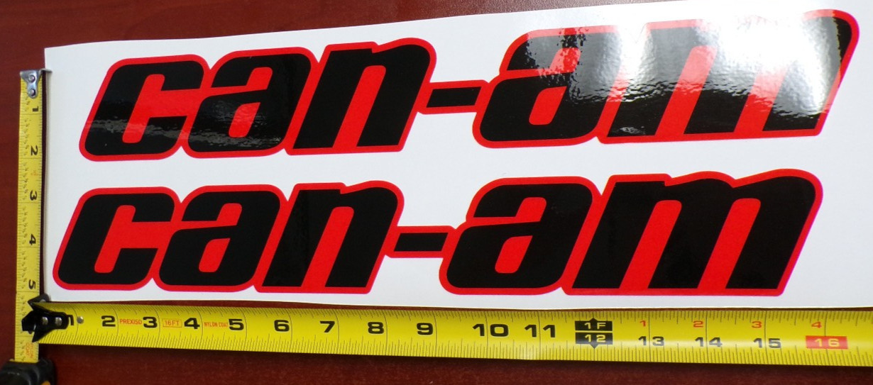 CAN-AM MAVERICK X3 R GRAPHIC DECAL STICKER USA MADE RED BLACK SOLID THICK
