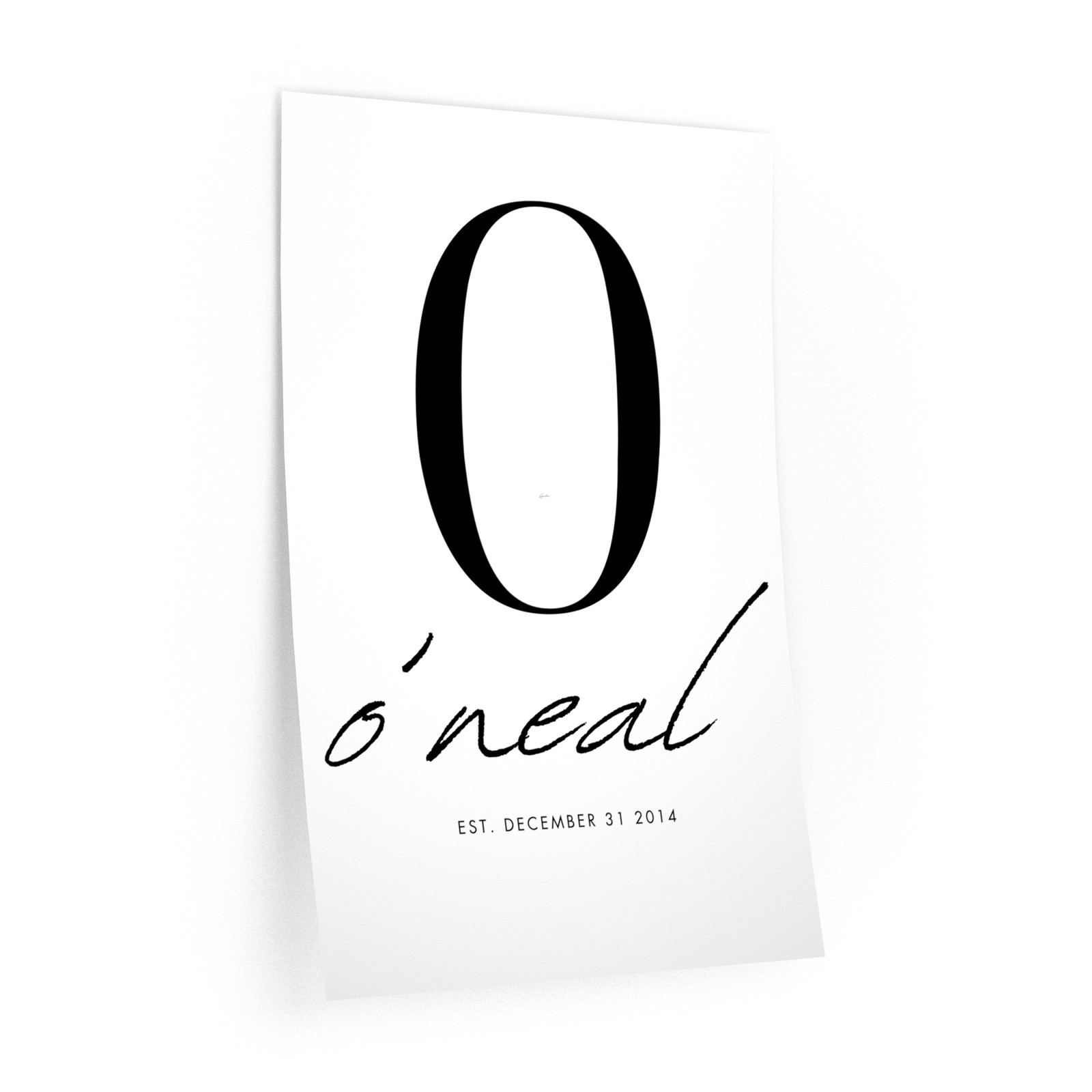 Monogram Letter O o’neal Wall Decal | Custom Name Initial