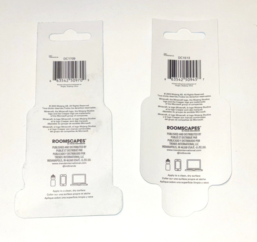 2 Decals Minecraft, Prismatic Alex, and Steve – Die-Cut Vinyl Stickers