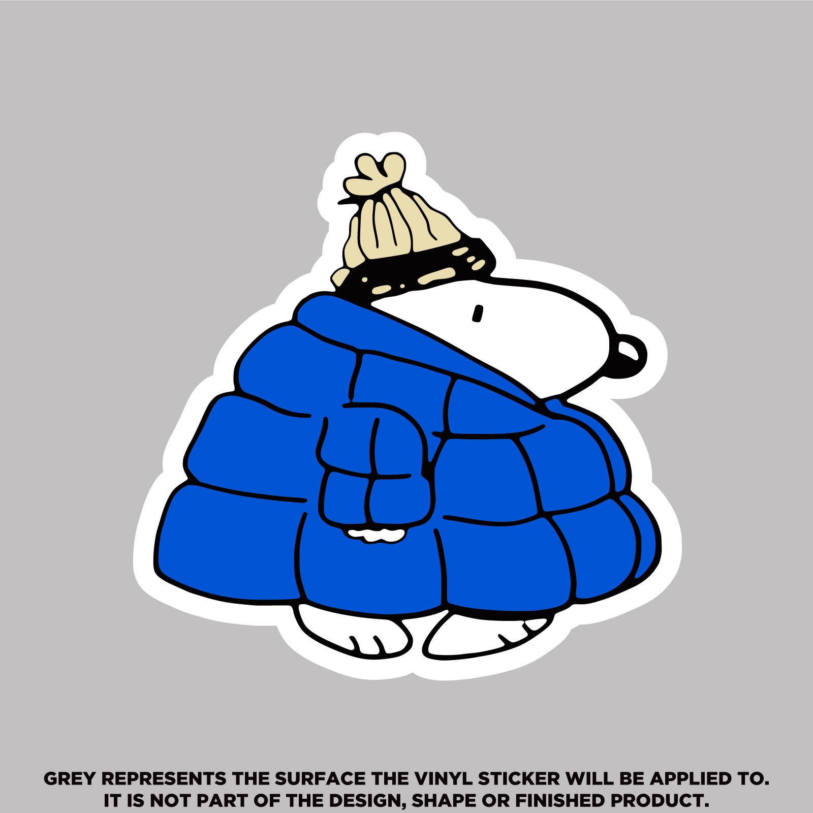 Pink & Blue Snoopy Puffer Stickers – Waterproof Vinyl Decals for Laptop, Phone