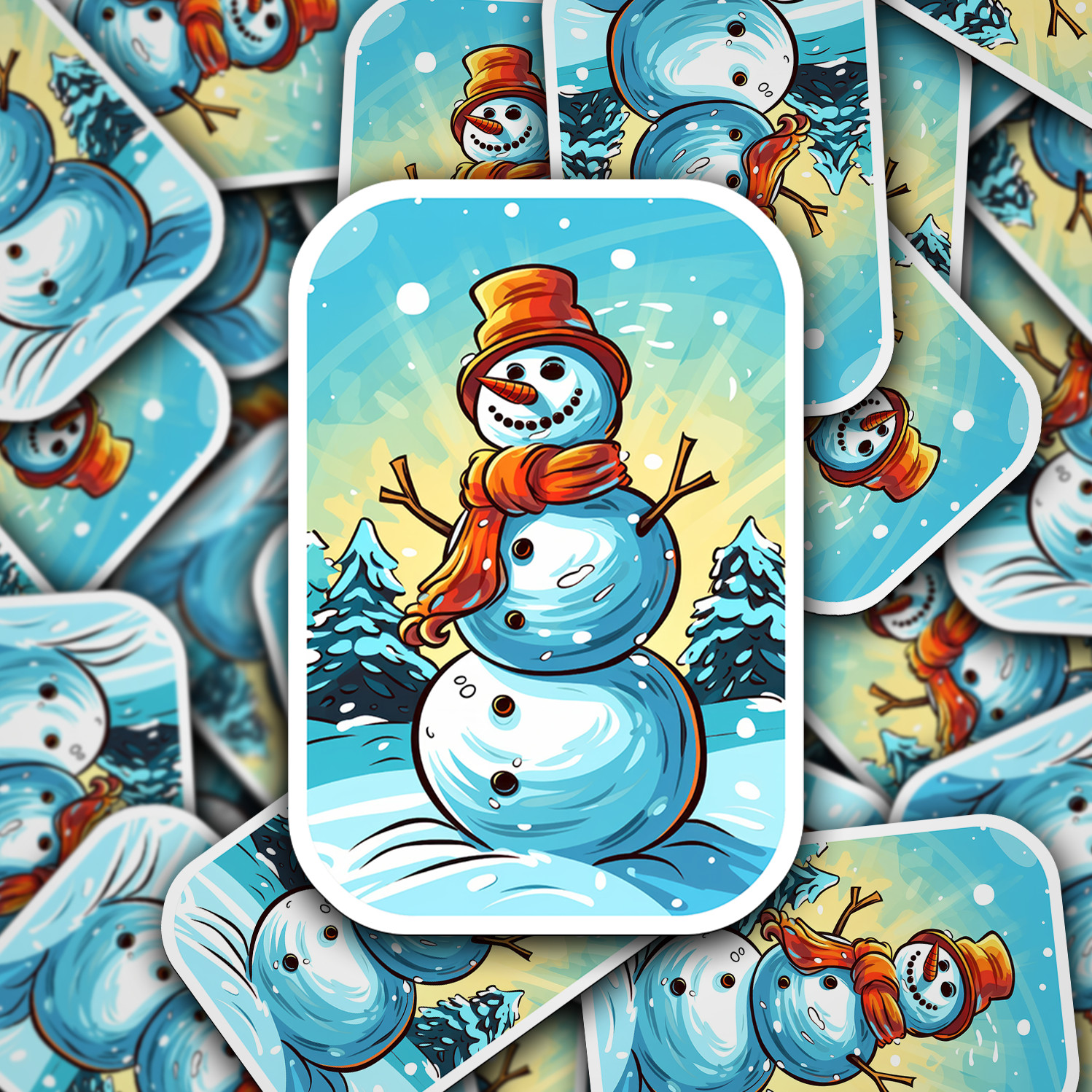 Snowman Vinyl Sticker – Add a Frosty Friend to Your Life