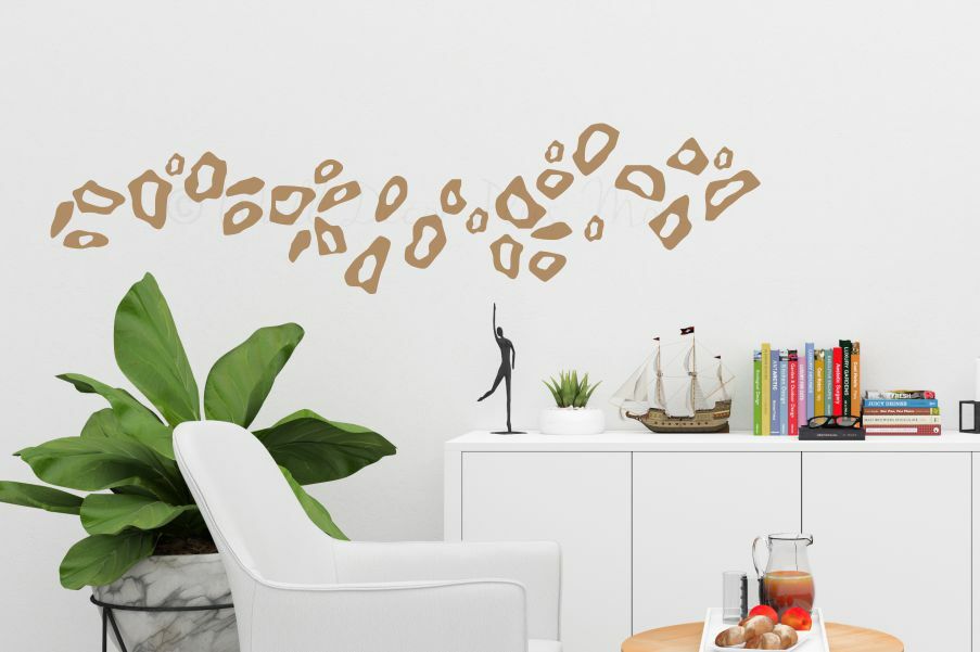 Leopard Cheetah Animal Print Wall Sticker Decals 31pc 5″ Room Decor Peel-n-Stick
