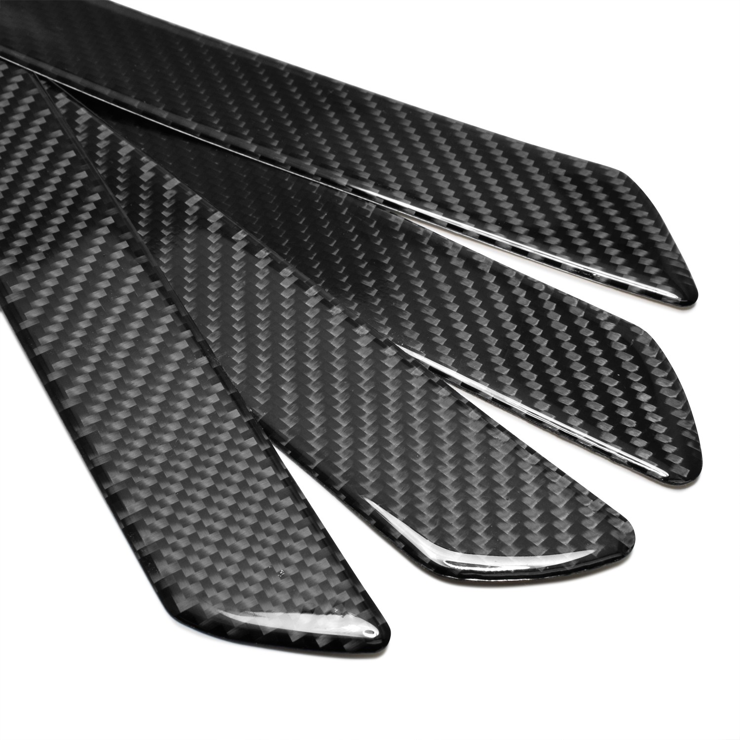 RAM Black Carbon Fiber Universal Door Sill Protector Kick Plates